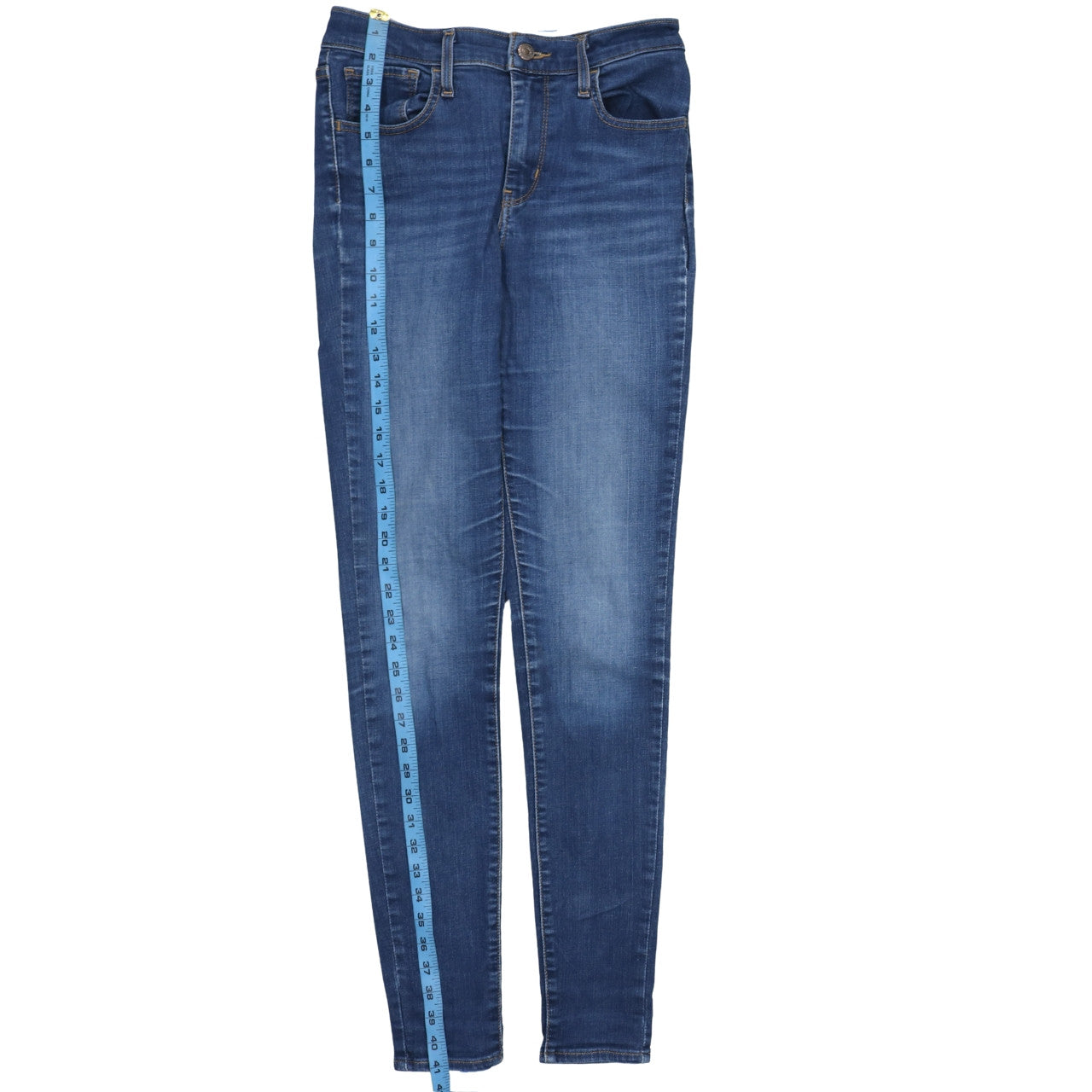 Levi's Womens Blue 720 High Rise Super Skinny Jeans Size 28