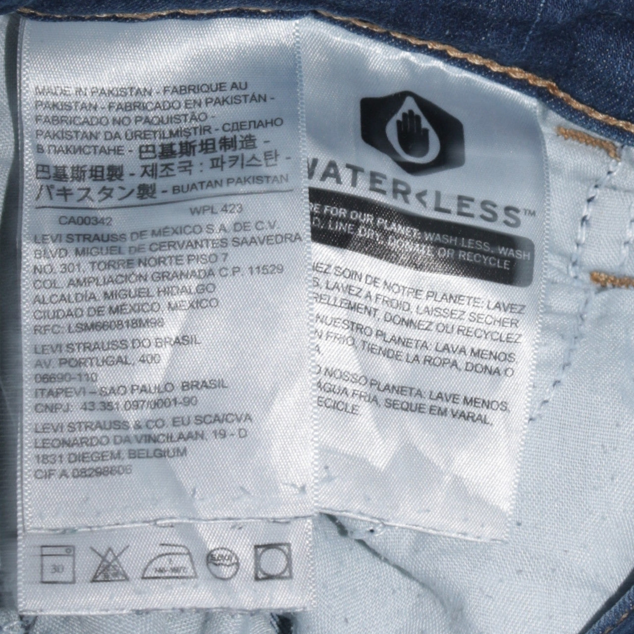 Levi's Womens Blue 720 High Rise Super Skinny Jeans Size 28