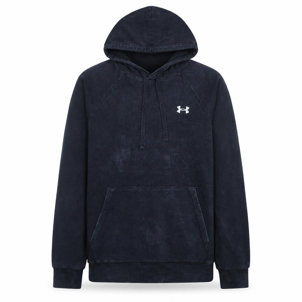 Under Armour Boys Black Pullover Hoodie ColdGear Small Fleece