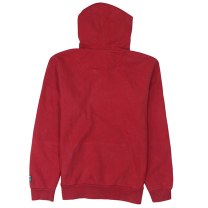 Puma Mens Red Pullover Hoodie Small Athletics Logo Fleece Sportswear