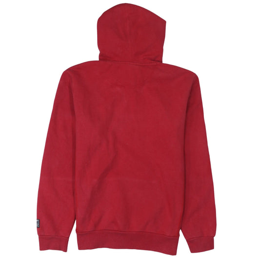 Puma Mens Red Pullover Hoodie Small Athletics Logo Fleece Sportswear