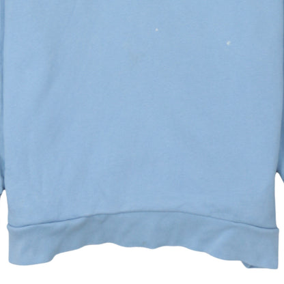 Adidas Men Blue Pullover Hoodie M Logo Sportswear