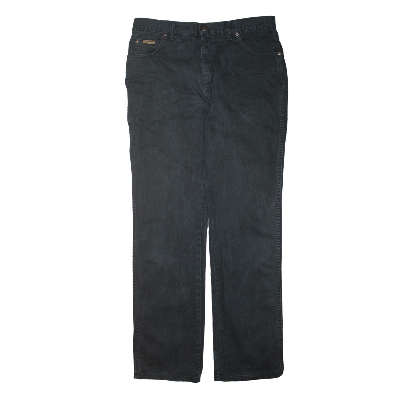 Wrangler Men's Black 36x34 Texas Straight Fit Denim Jeans