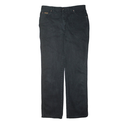 Wrangler Men's Black 36x34 Texas Straight Fit Denim Jeans