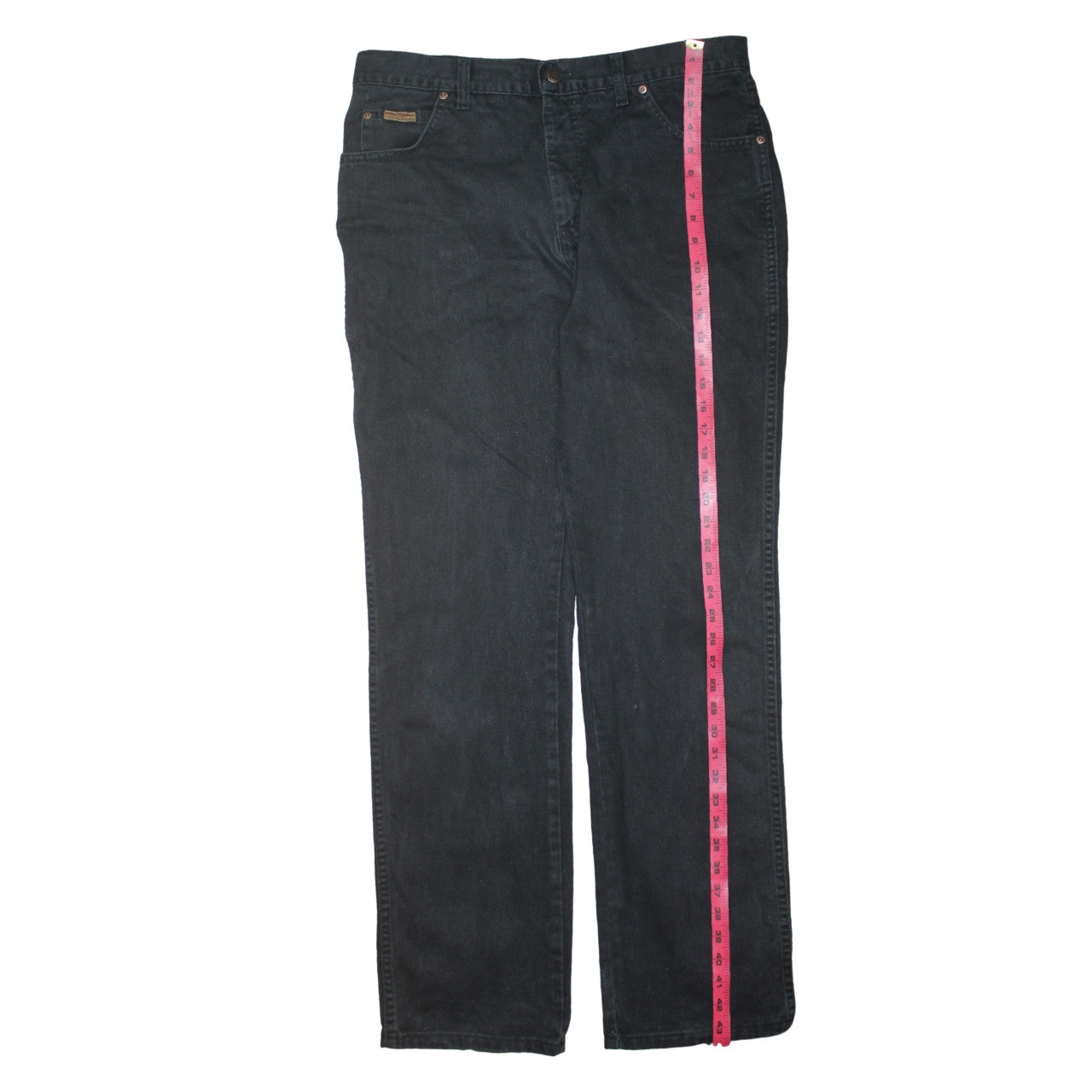 Wrangler Men's Black 36x34 Texas Straight Fit Denim Jeans