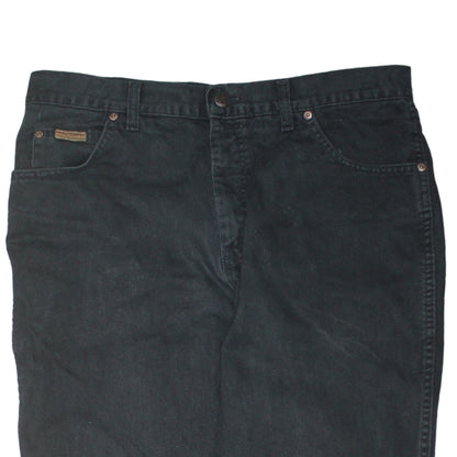 Wrangler Men's Black 36x34 Texas Straight Fit Denim Jeans