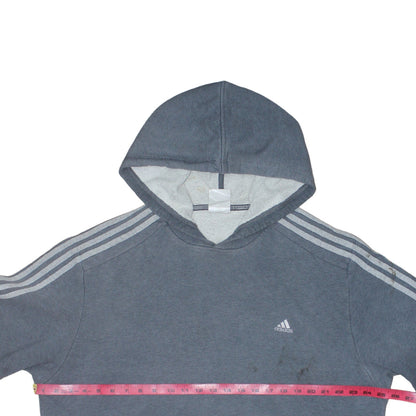 Adidas Men's Grey Pullover Hoodie Size M Sportswear