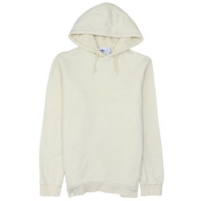 Adidas Men Beige Pullover Hoodie Size S Cotton Blend