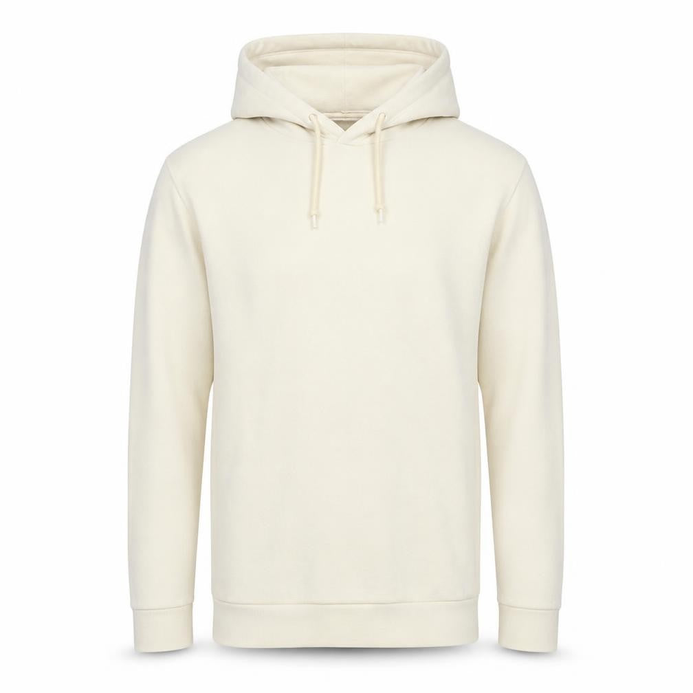 Adidas Men Beige Pullover Hoodie Size S Cotton Blend