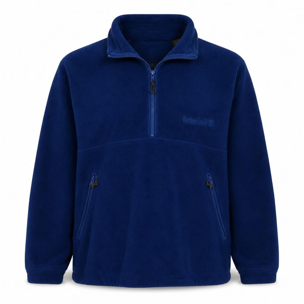 Timberland Mens Blue Fleece 1/2 Zip Pullover Sweatshirt M