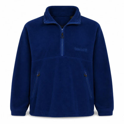Timberland Mens Blue Fleece 1/2 Zip Pullover Sweatshirt M