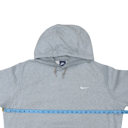 Nike Men's Grey XL Pullover Hoodie with Logo and Kangaroo Pocket