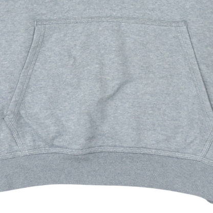 Nike Men's Grey XL Pullover Hoodie with Logo and Kangaroo Pocket