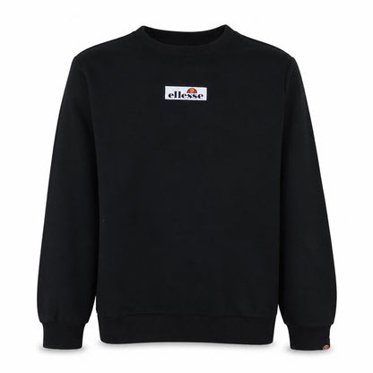 Ellesse Boys Black Pullover Sweatshirt 13-14 Years Cotton Blend Crew Neck