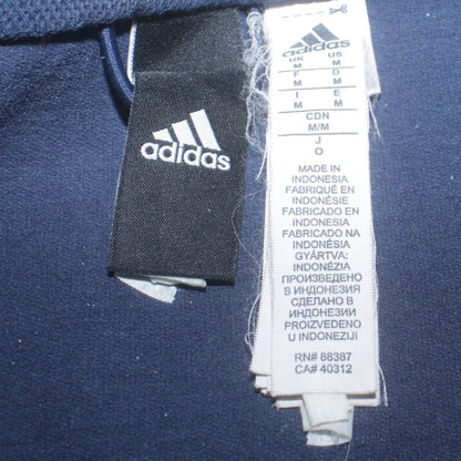 Adidas Men's Blue 1/2 Zip Fleece Pullover Sweatshirt Size M