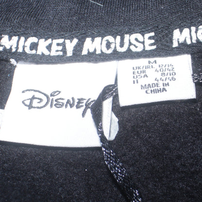 Disney Women's Black Mickey Mouse Hooded Pullover Sweatshirt Size M