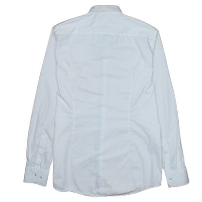 Hugo Boss Men's White Slim Fit Easy Iron Long Sleeve Shirt 16