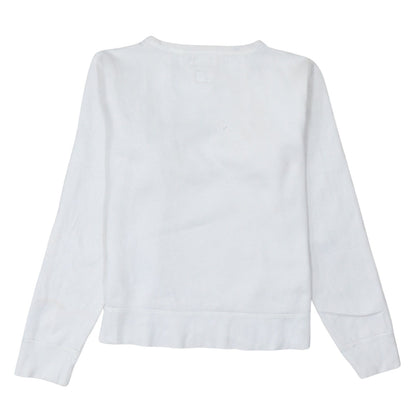 Polo Ralph Lauren Women’s White Wimbledon Sweatshirt Small Crew Neck