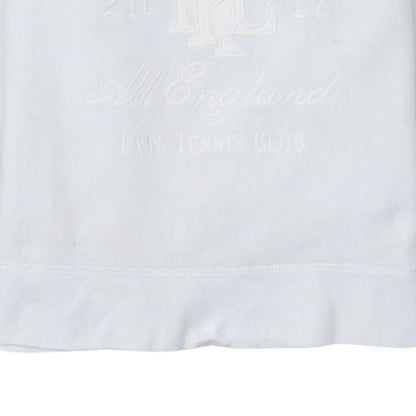 Polo Ralph Lauren Women’s White Wimbledon Sweatshirt Small Crew Neck