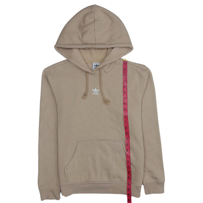 Adidas Womens Beige Pullover Hoodie Medium Cotton Blend Casual