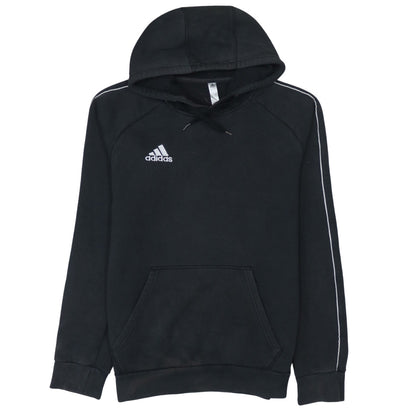 adidas Men's Black Small Pullover Hoodie Fleece Sweatshirt