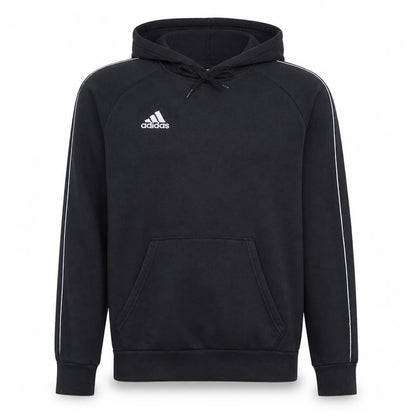 adidas Men's Black Small Pullover Hoodie Fleece Sweatshirt