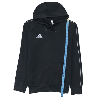 adidas Men's Black Small Pullover Hoodie Fleece Sweatshirt