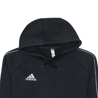 adidas Men's Black Small Pullover Hoodie Fleece Sweatshirt