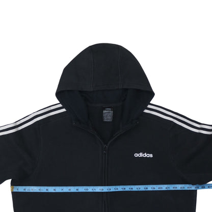 adidas Men's Black XL Full Zip Hoodie Sweatshirt