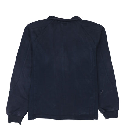 Adidas Men's Blue Full Zip Sweatshirt L Collared Sports Style