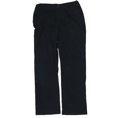 Lee Women's Black Mid Rise Straight Leg Cotton Trousers M