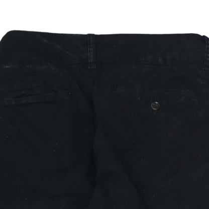 Lee Women's Black Mid Rise Straight Leg Cotton Trousers M