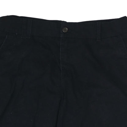 Lee Women's Black Mid Rise Straight Leg Cotton Trousers M