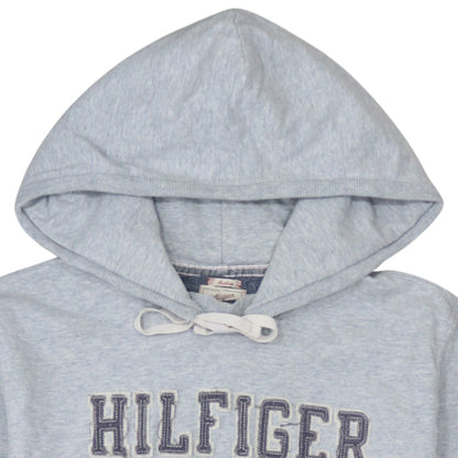 Hilfiger Denim Men's Grey Pullover Hoodie Medium 1985 Logo