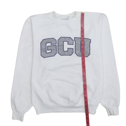 Champion Men's White GCU Logo Pullover Sweatshirt Size S