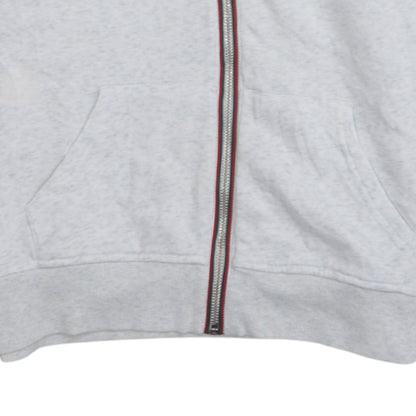 Tommy Hilfiger Men’s Grey Full Zip Hoodie M Logo Fleece Casual