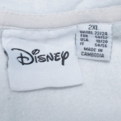 Disney Women White Multicoloured Mickey Mouse Hoodie 2XL Pullover