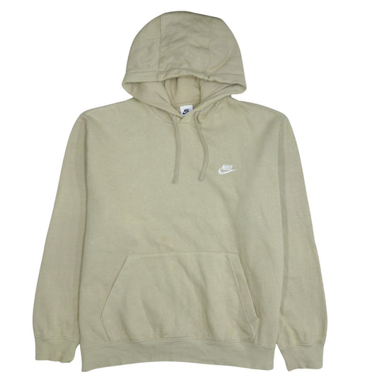 Nike Men's Beige XL Pullover Hoodie Sweatshirt with Logo