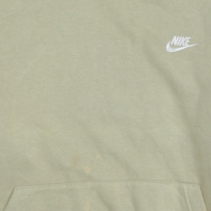 Nike Men's Beige XL Pullover Hoodie Sweatshirt with Logo