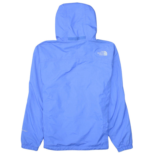 The North Face Women Blue Hooded Waterproof Rain Coat Jacket L