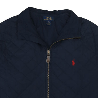 Ralph Lauren Teens Blue Quilted Full Zip Jacket Size 14