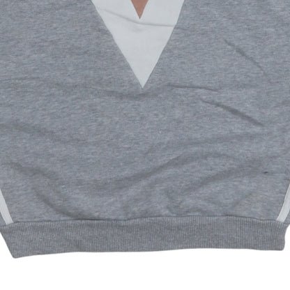 Adidas Women’s Grey Pink Colourblock Pullover Sweatshirt Size 14A