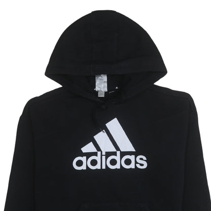Adidas Women's Black Pullover Hoodie Medium Logo Fleece Sweatshirt