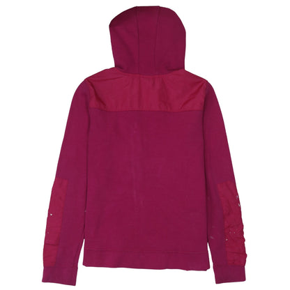 Nike Women's Pink Full Zip Hoodie Sweatshirt Size S Cotton Blend