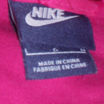 Nike Women's Pink Full Zip Hoodie Sweatshirt Size S Cotton Blend