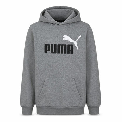 Puma Men's Grey XS Pullover Hoodie with Logo Front