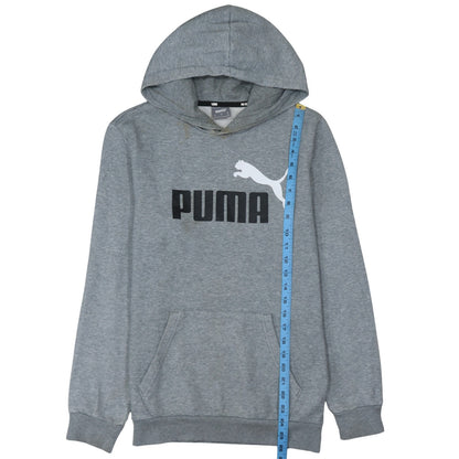 Puma Men's Grey XS Pullover Hoodie with Logo Front