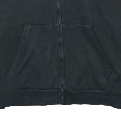 Puma Men's Black Full Zip Hoodie L Sports Logo Sweatshirt