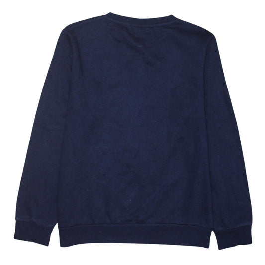 Disney Women’s Navy Blue Stitch Sweatshirt UK 10/12 Small