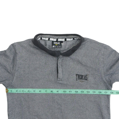 Everlast Men's Grey Short Sleeve Polo Shirt Size M Casual Sportswear